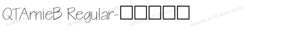 QTArnieB Regular字体转换